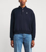 Polo Ralph Lauren Navy Fleece Polo-Collar Sweatshirt