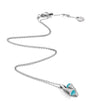 MARLI New York White Gold, Diamond and Blue Chalcedony Cleo Pendant Necklace