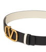 Valentino Garavani White Reversible VLOGO Signature Belt