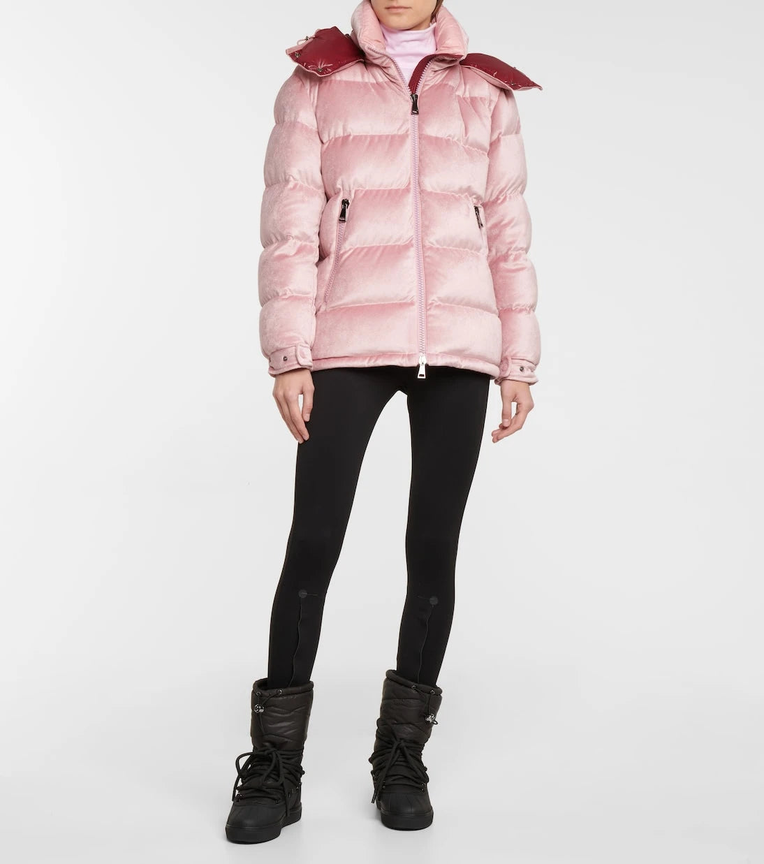Moncler - Holostee kapitone kadife ceket