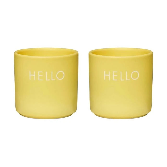 Комплект поставки за яйца Design Letters Yello Hello (2 броя)