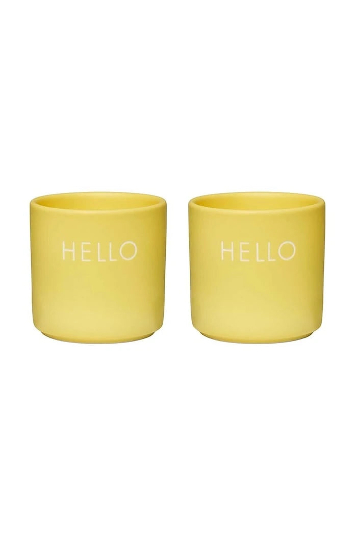 Комплект поставки за яйца Design Letters Yello Hello (2 броя)