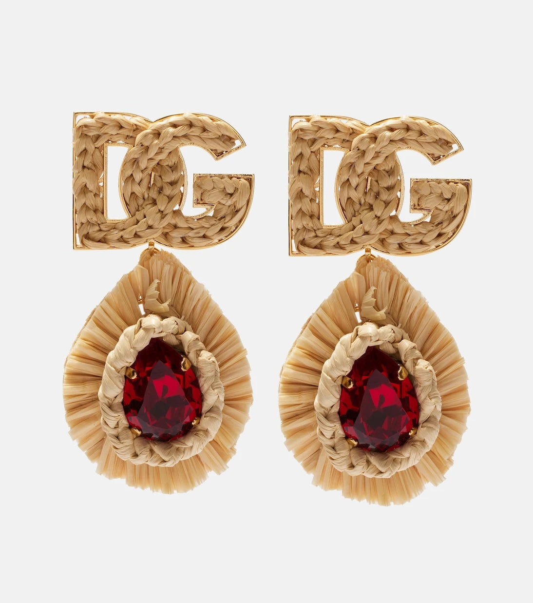 Dolce&Gabbana - DG crystal-embellished clip-on earrings