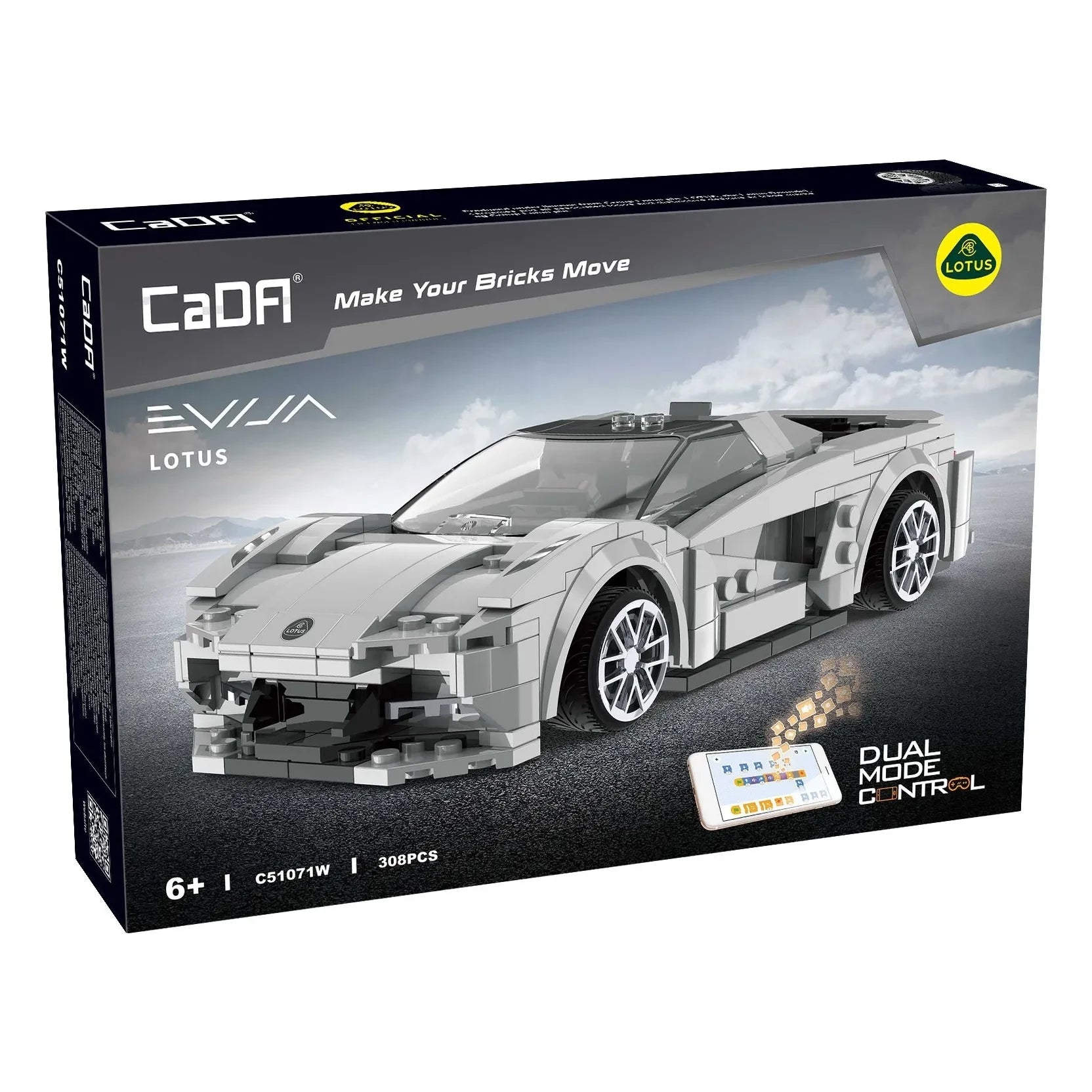 Cada - Building Kit 1:20 - Smart Chassis - Lotus - 308 parts