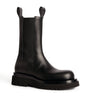 Bottega Veneta Black Leather Lug Boots