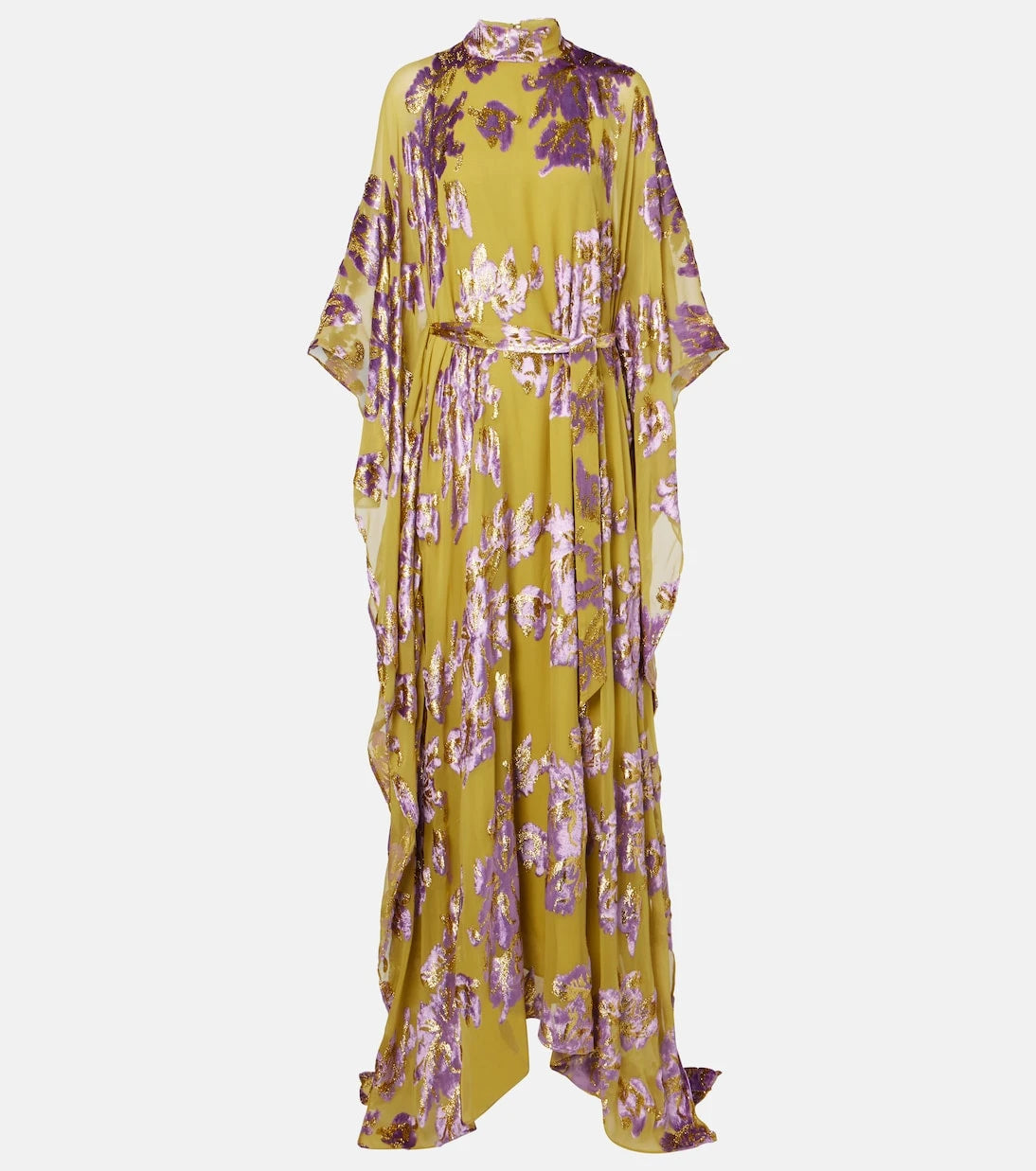 Taller Marmo - Leonor floral fil coupé kaftan