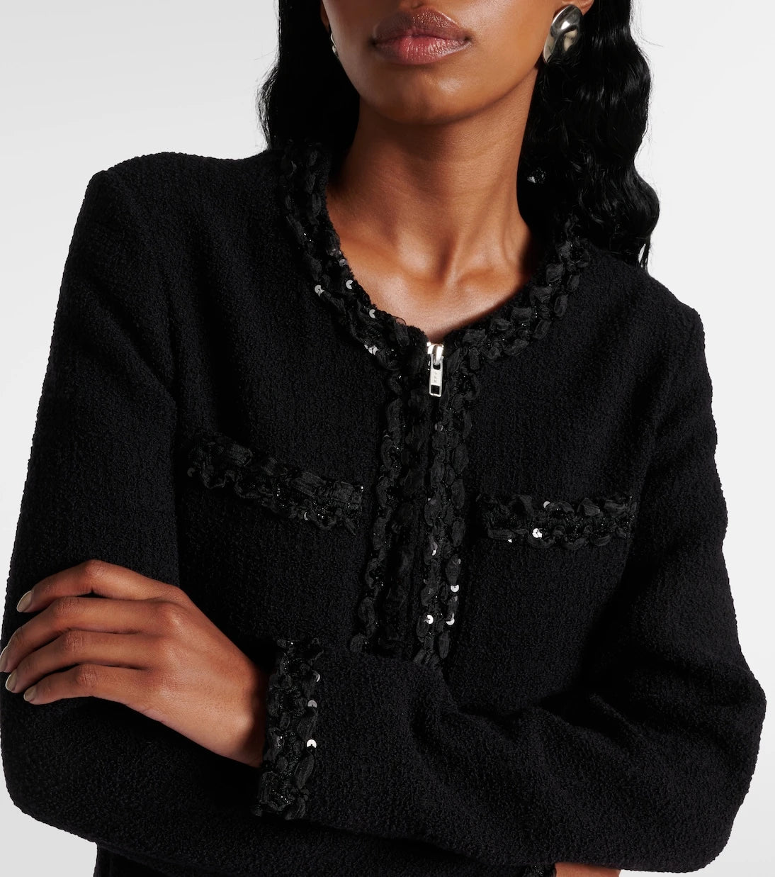 Giambattista Valli - Sequined wool-blend jacket