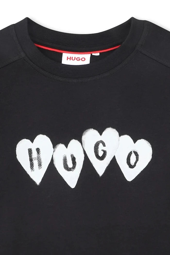 Детска памучна тениска HUGO
