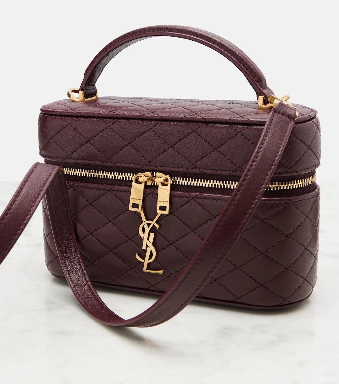 Saint Laurent - Gaby patent leather vanity bag