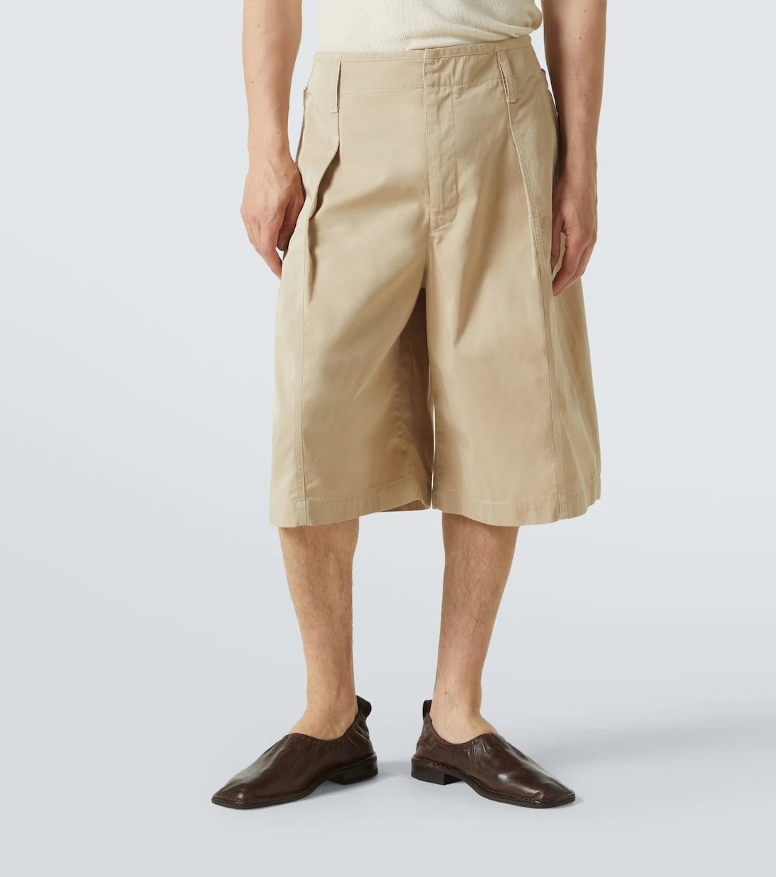 Lemaire - Maxi cotton twill Bermuda shorts
