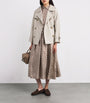 Max Mara White Cotton-Blend Trench Coat