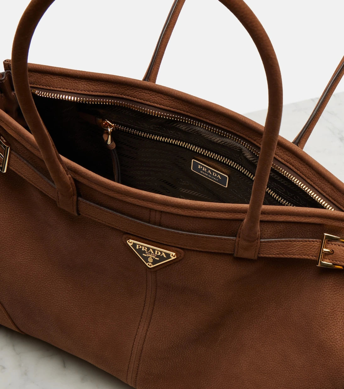 Prada - Prada Bonnie Large leather shoulder bag