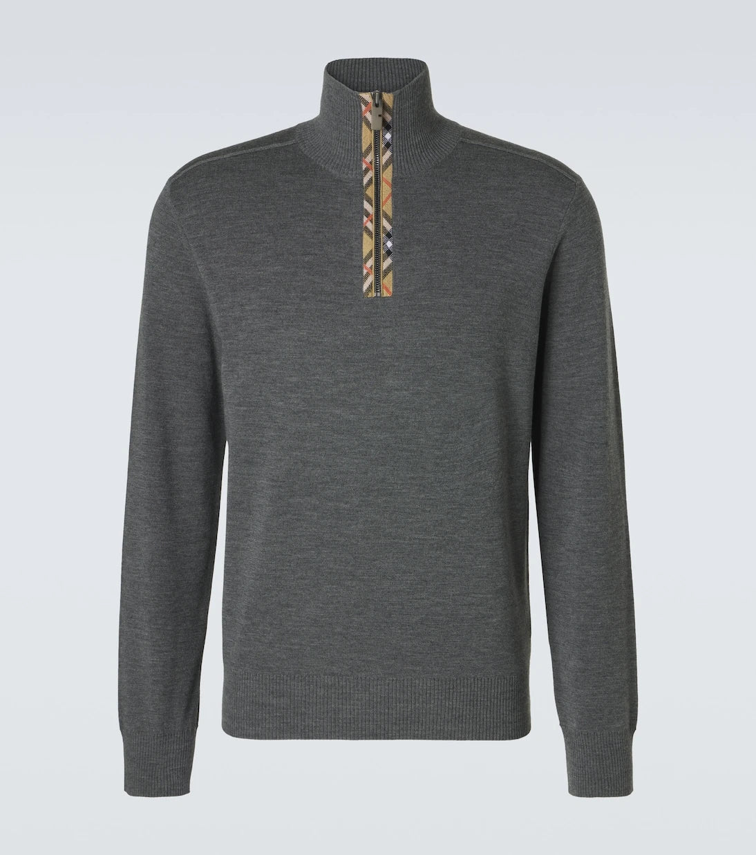 Burberry - Wool half-zip sweater