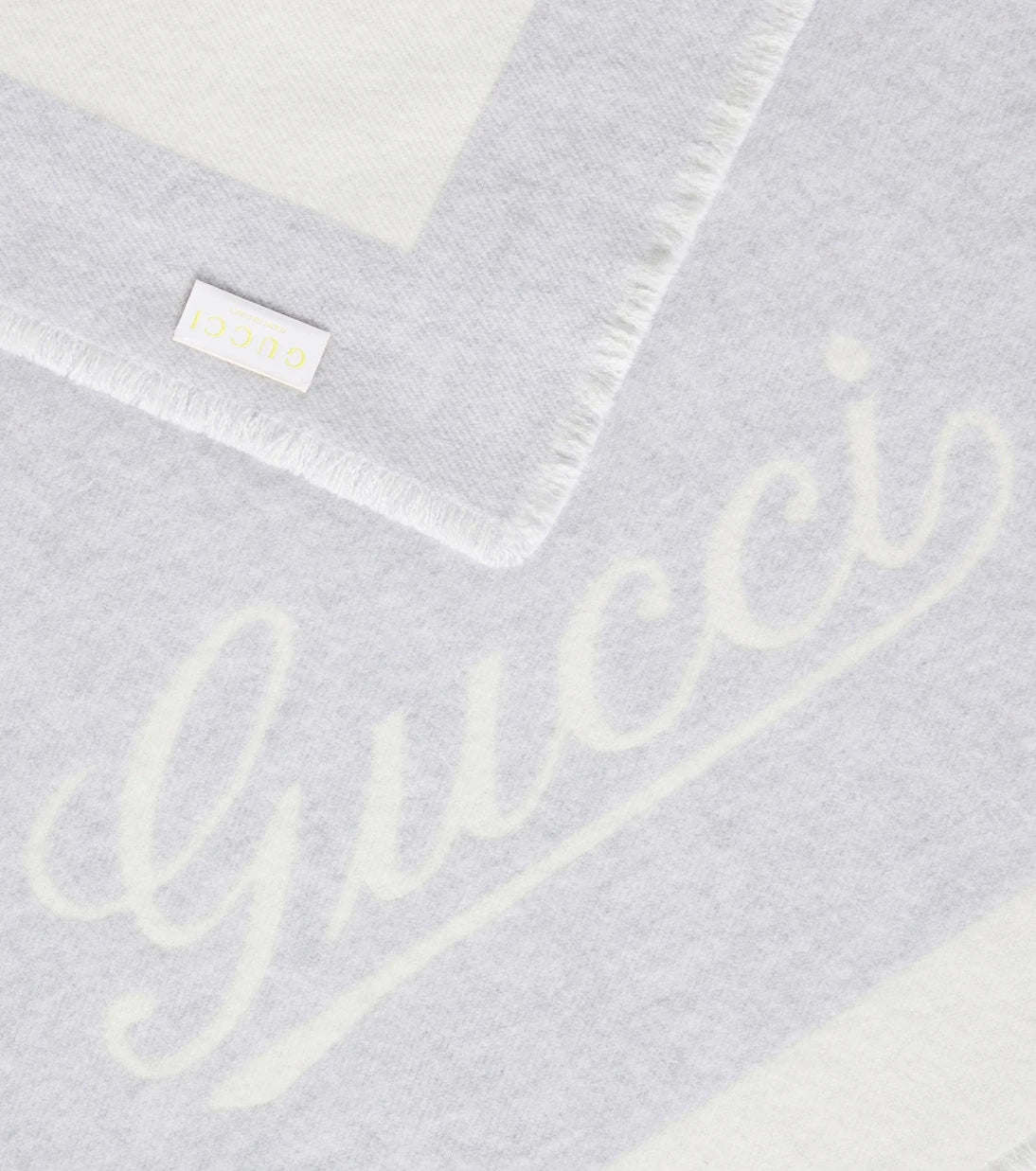 Gucci Kids - Baby Gucci Script jacquard cashmere blanket