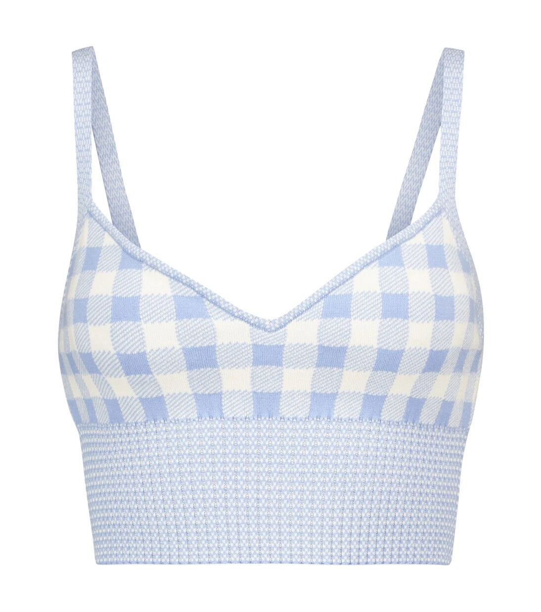 Altuzarra - Tyler gingham knit bralette