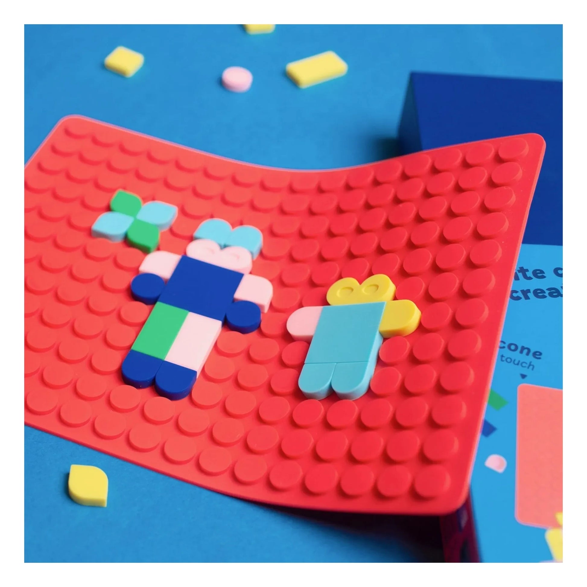 Superpetit - Silipop clip-on mosaic set | Red