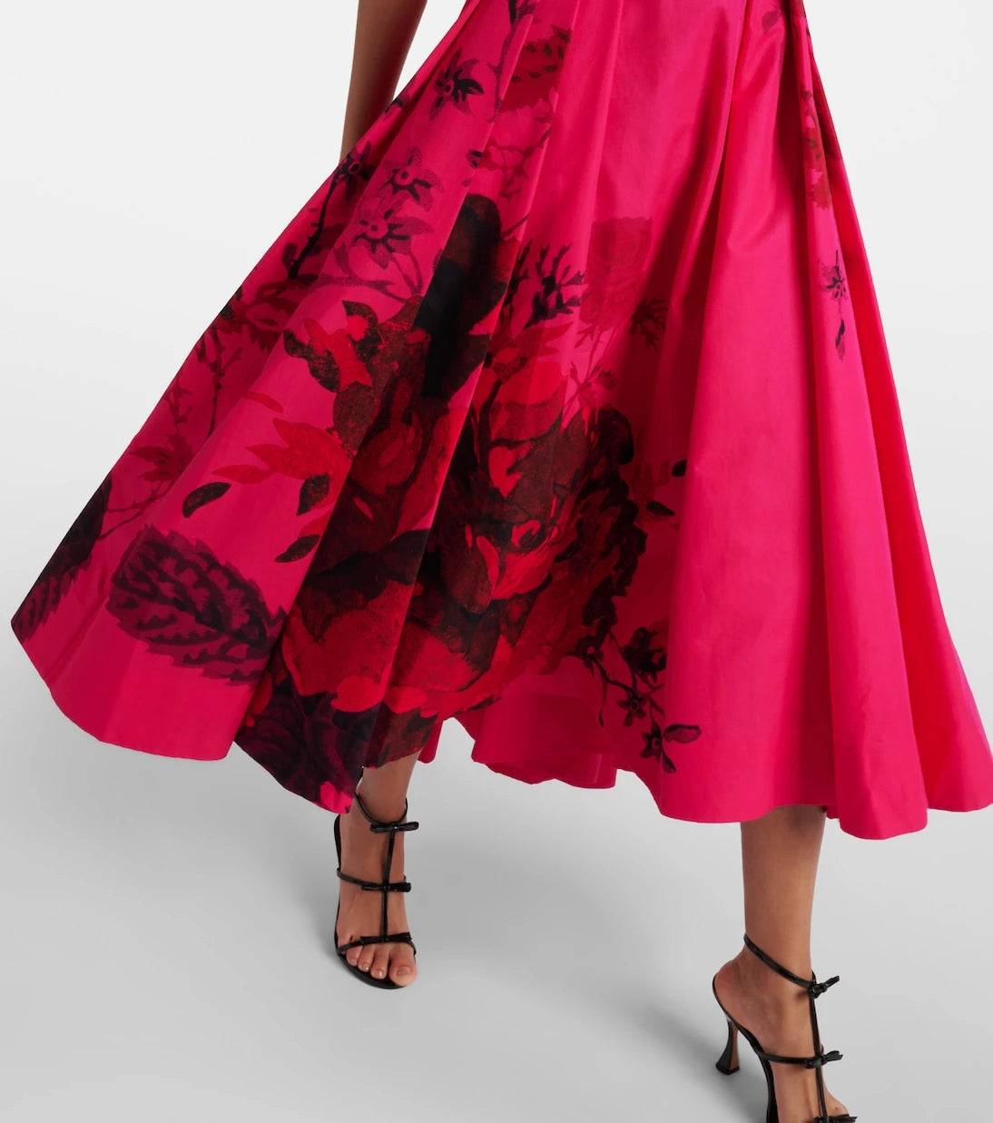 Erdem - Floral cotton faille maxi dress
