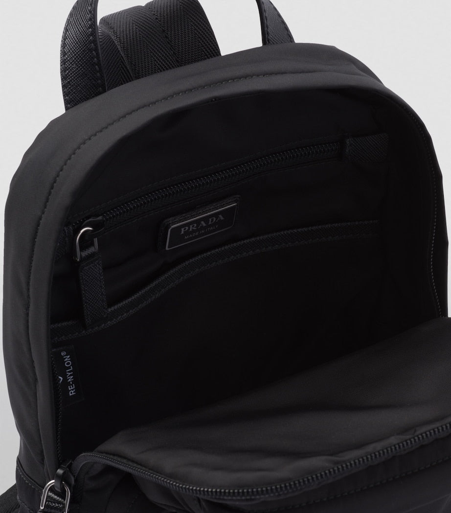 Prada Re-Nylon and Saffiano Leather Backpack