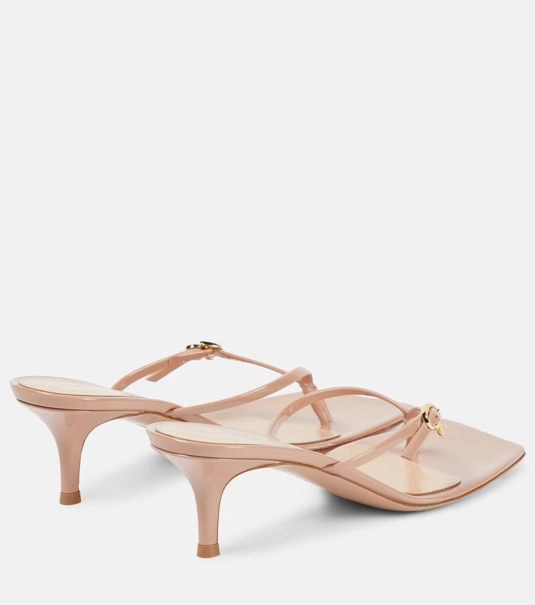 Gianvito Rossi - Patent leather thong sandals
