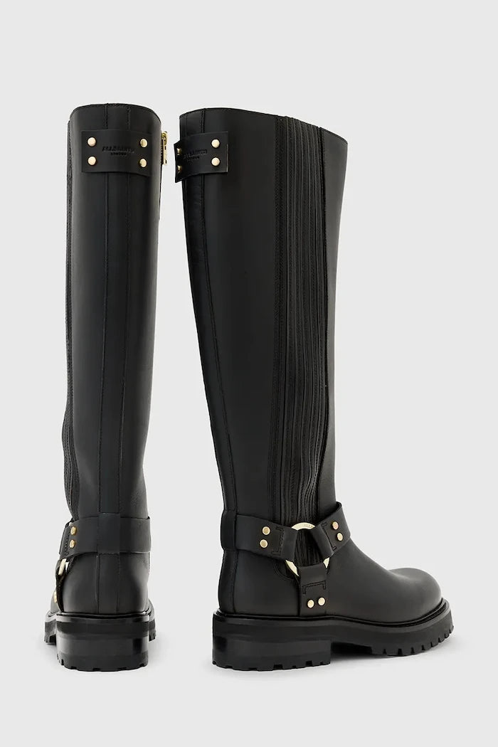 Кожени ботуши AllSaints  Maddie High Boot