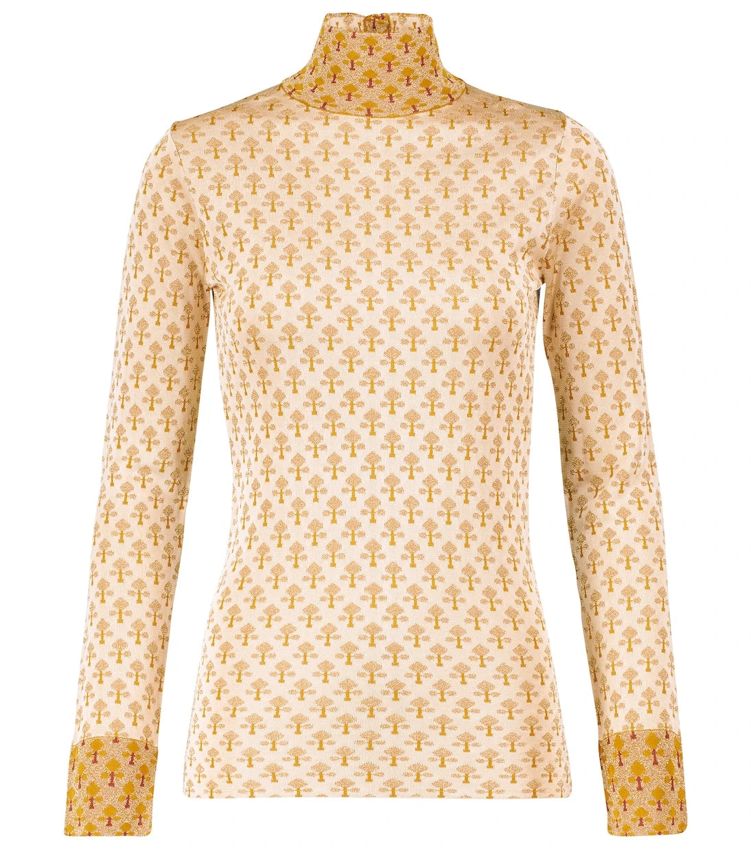 Rabanne - Metallic jacquard mockneck sweater