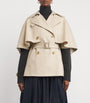 Max Mara Beige Cotton Cape Jacket