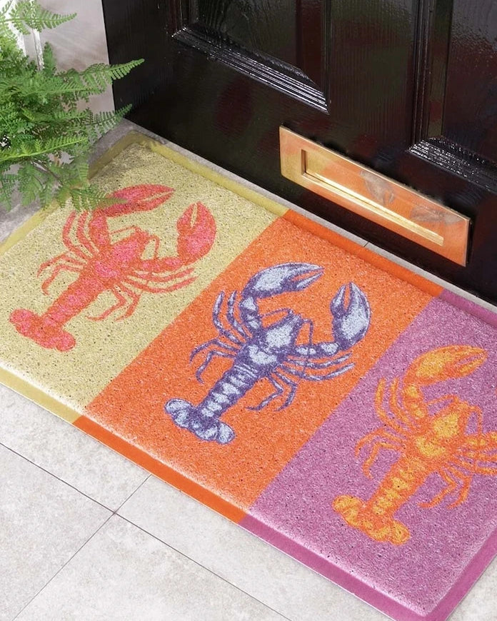 Artsy Doormats Çok Renkli Istakoz