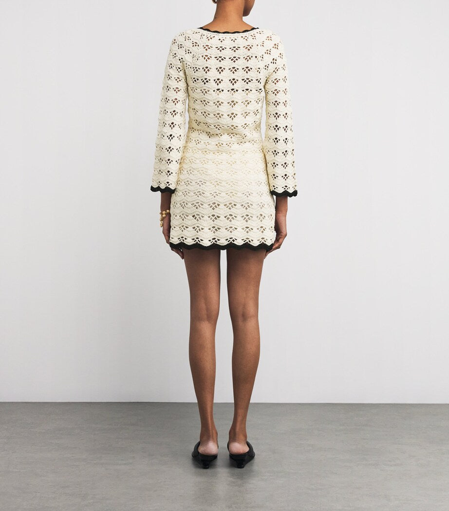 Cotton Crochet Rhiannon Mini Dress