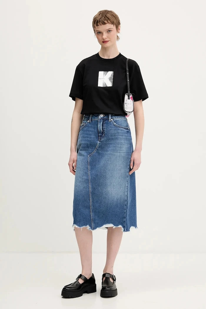 Pamuklu Tişört Karl Lagerfeld Jeans