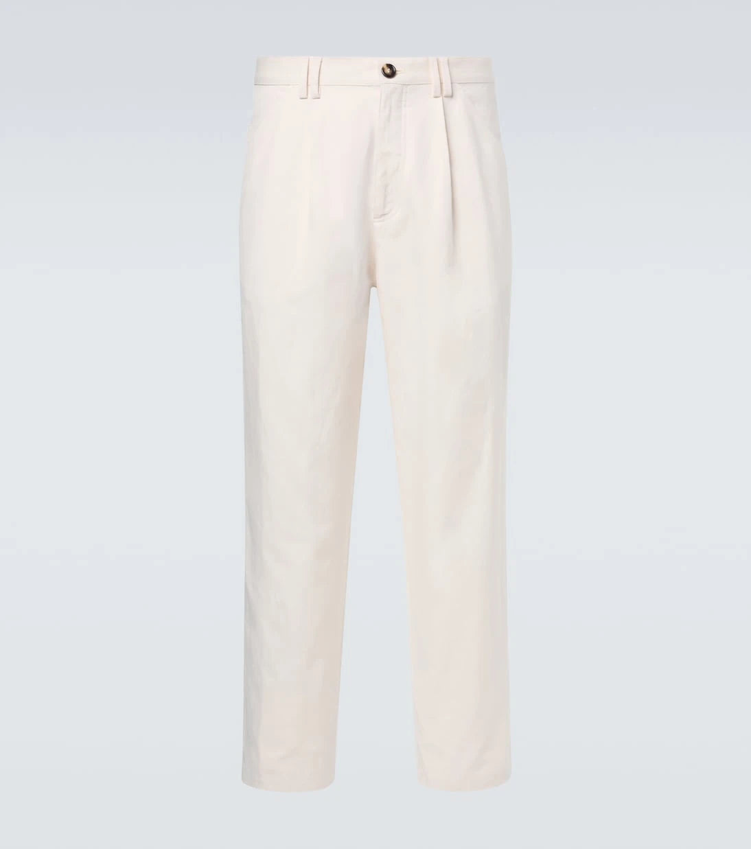 Brunello Cucinelli - Cotton and linen straight pants