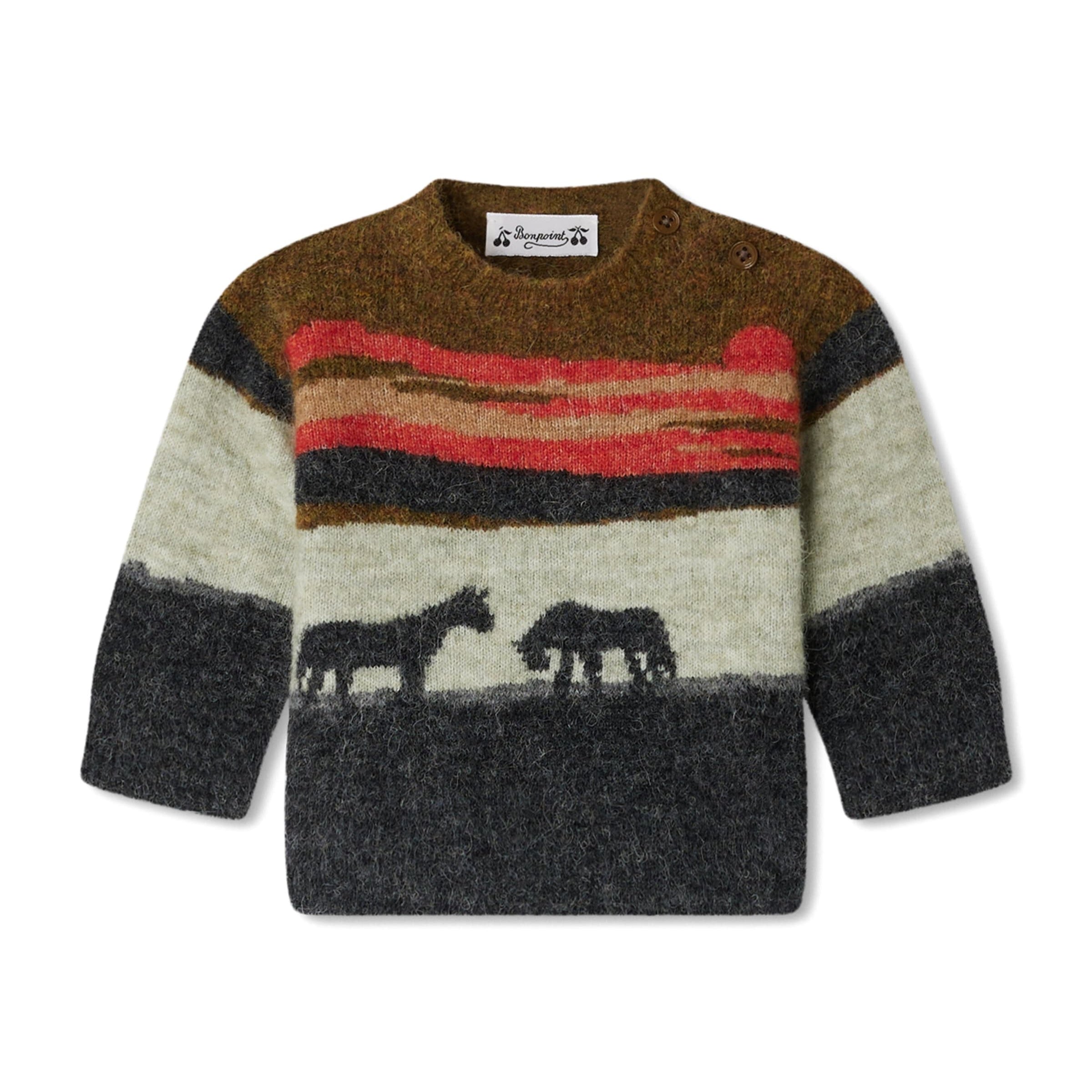 Wool-Alpaca-Blend Animal Sweater (6-18 Months)