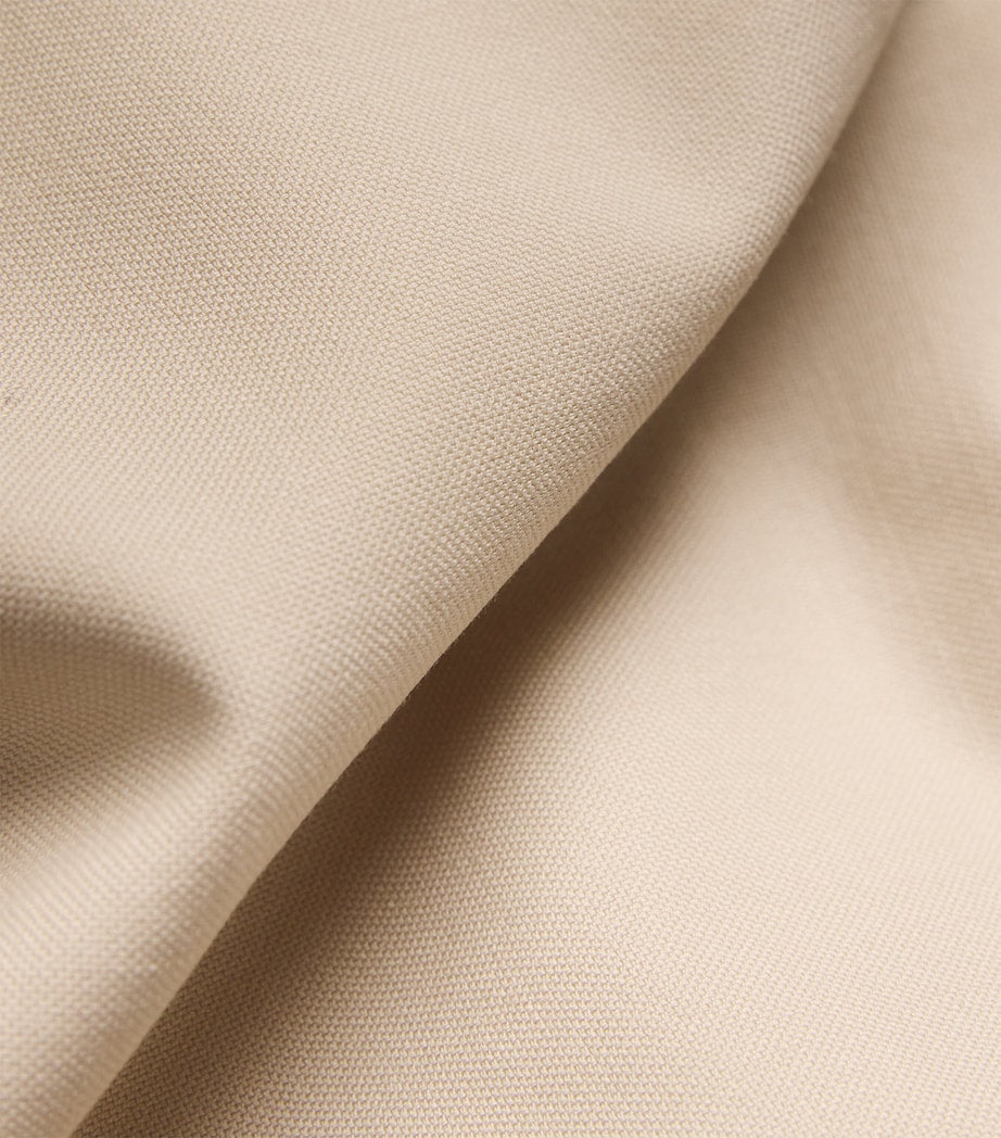 Wool Asymmetric Handkerchief Midi Skirt