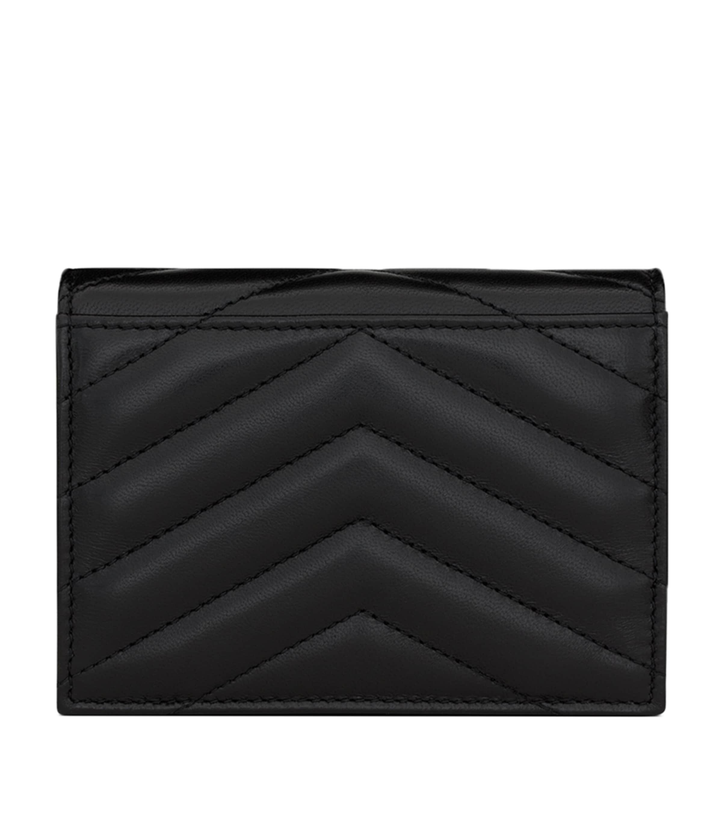 Black Monogram Metalassé Bifold Wallet