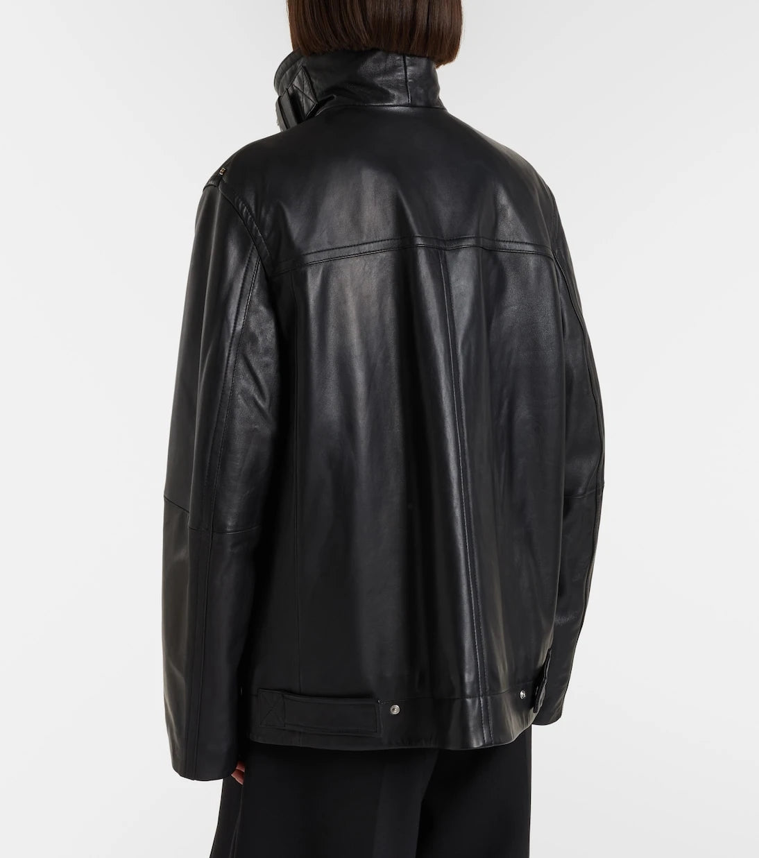 Sportmax - Oversized leather jacket