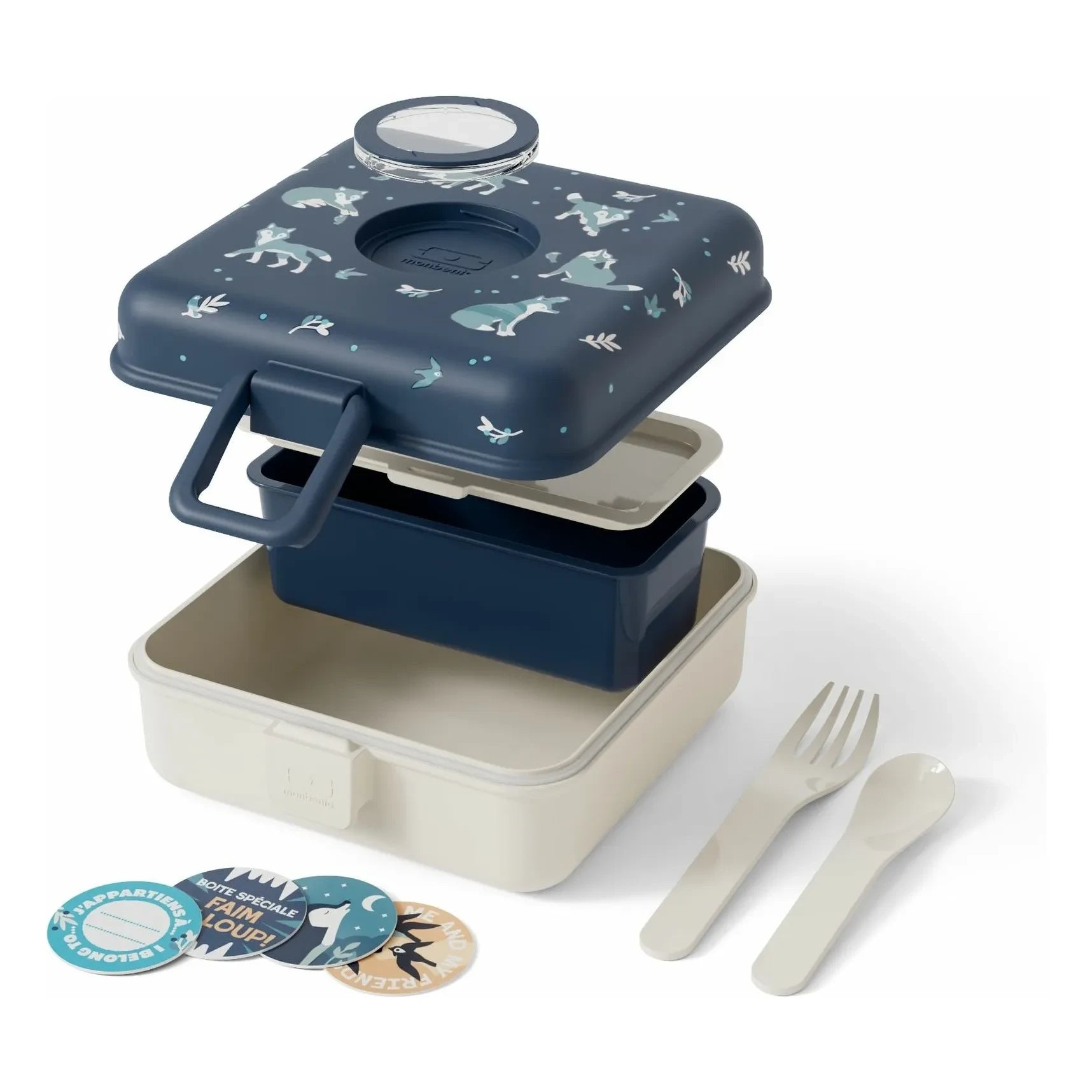 Monbento - Lunch box Snacky Loup | Blue