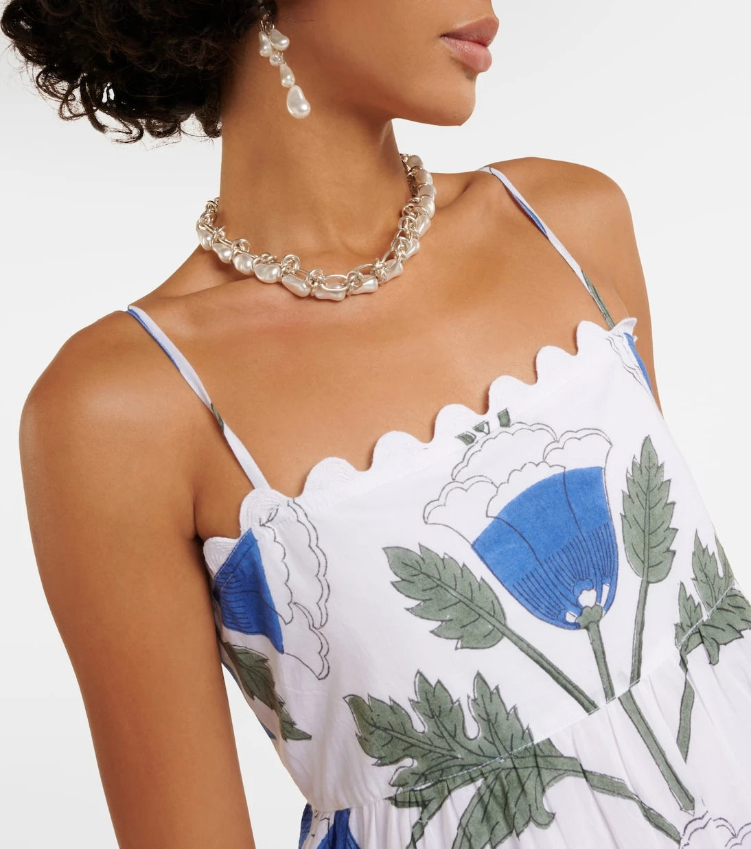 Juliet Dunn - Bellflower cotton midi dress