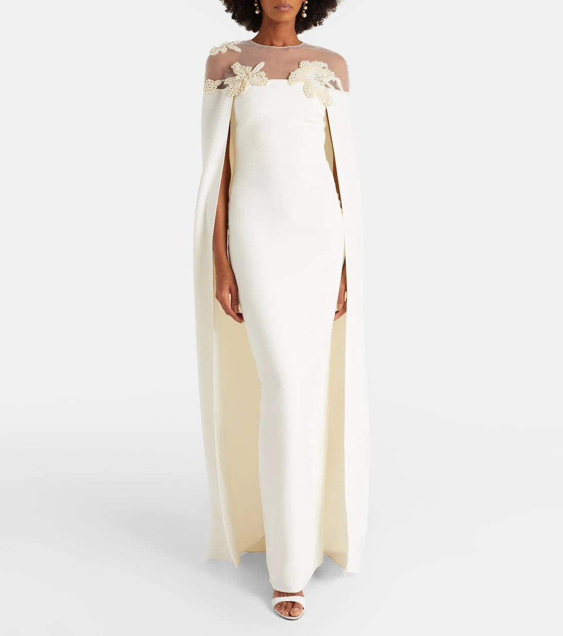 Safiyaa - Bridal Ambere embellished crêpe gown