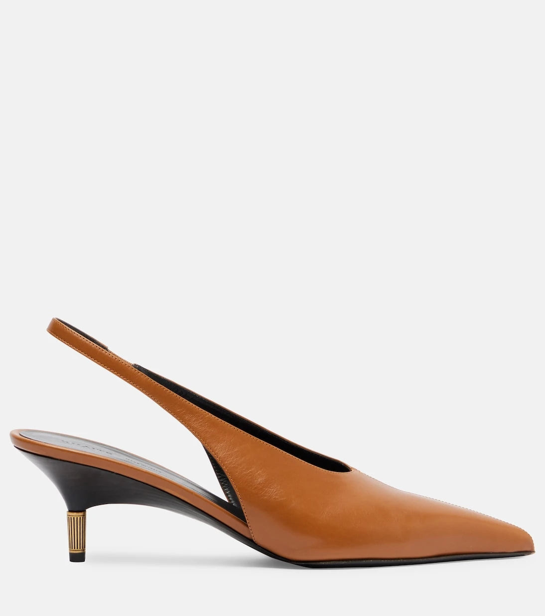Khaite - Bella 55 leather slingback pumps