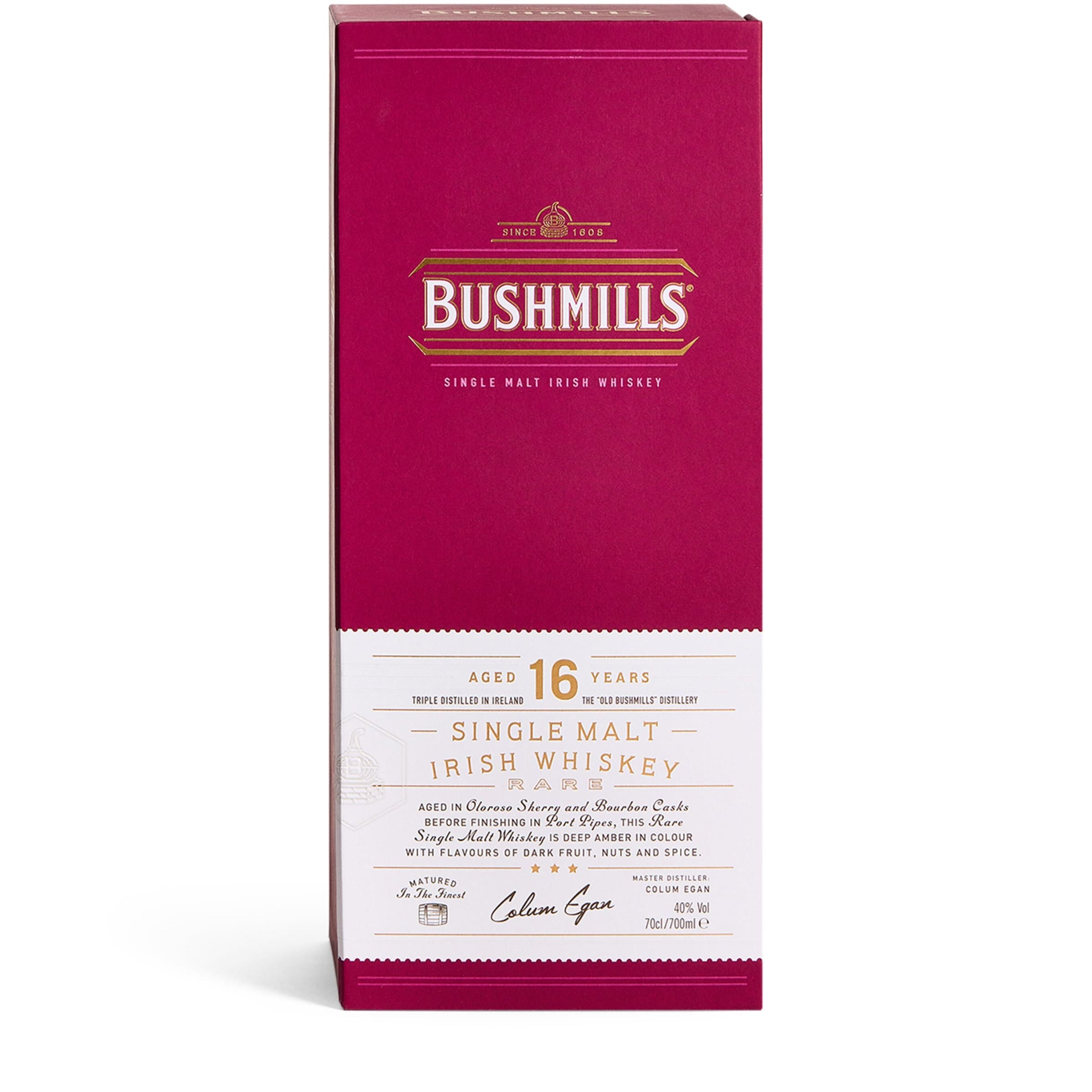Bushmills 16-Year-Old Single Malt Irish Whisky (70cl)