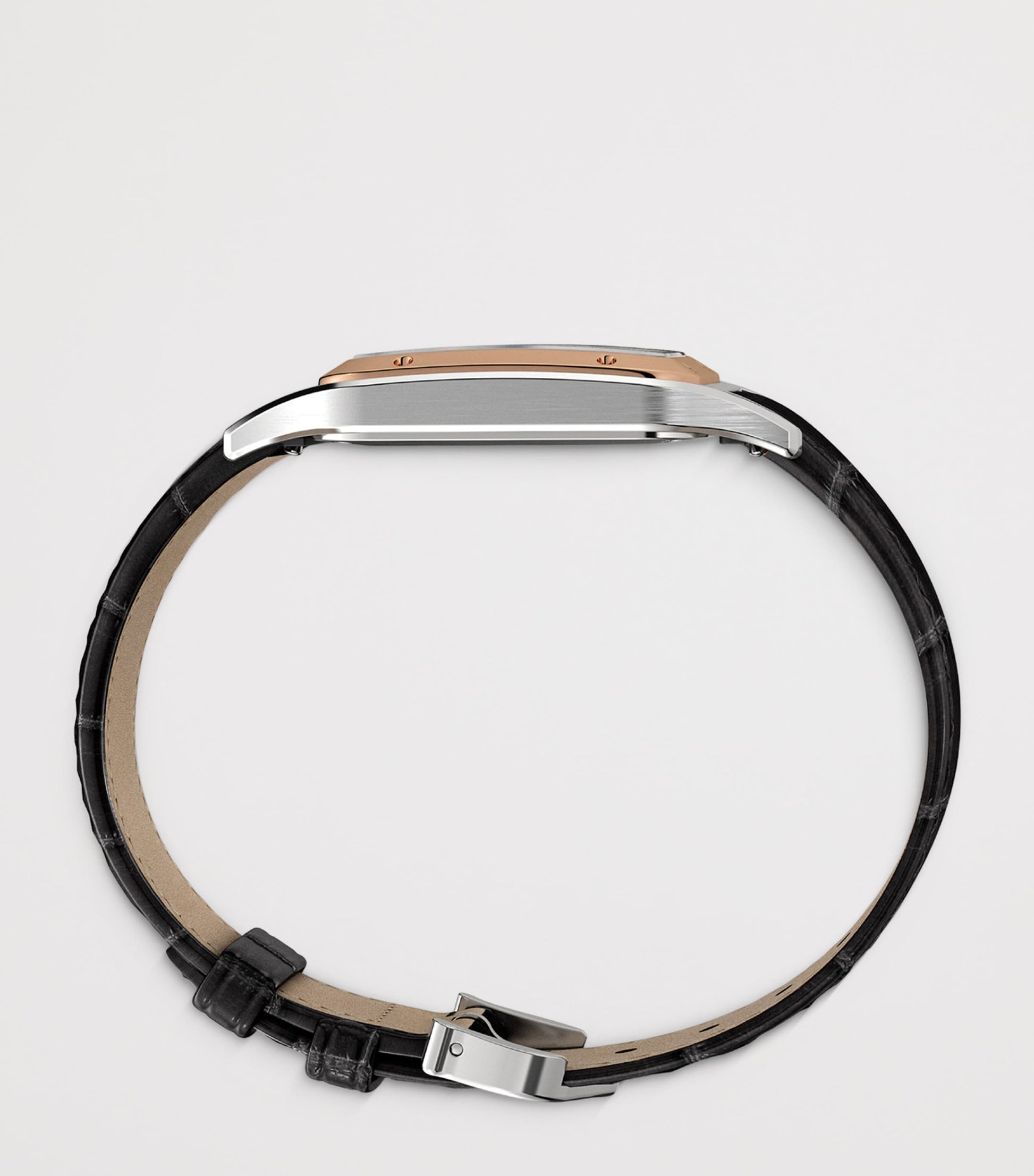 Large Rose Gold and Sapphire Santos-Dumont Watch 31.4mm