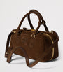Miu Miu Brown Suede Arcadie Top-Handle Bag