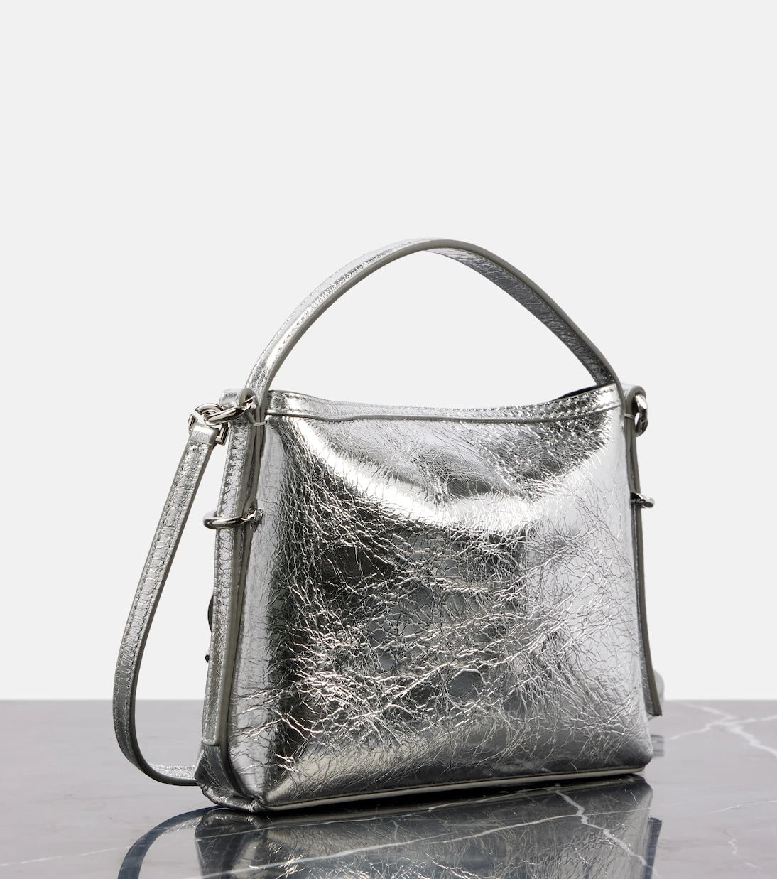 Givenchy - Voyou Nano metallic leather shoulder bag
