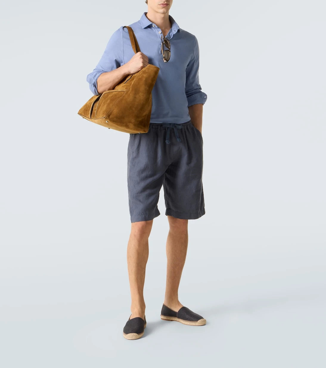 Fedeli - Vico linen Bermuda shorts