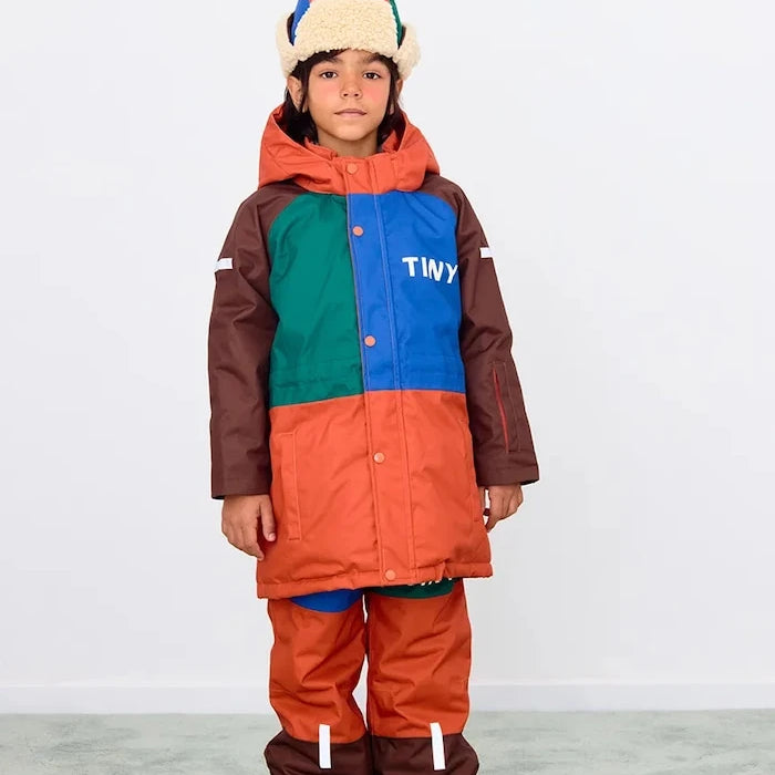 Детски ски панталон Tinycottons COLOR BLOCK SNOW PANT