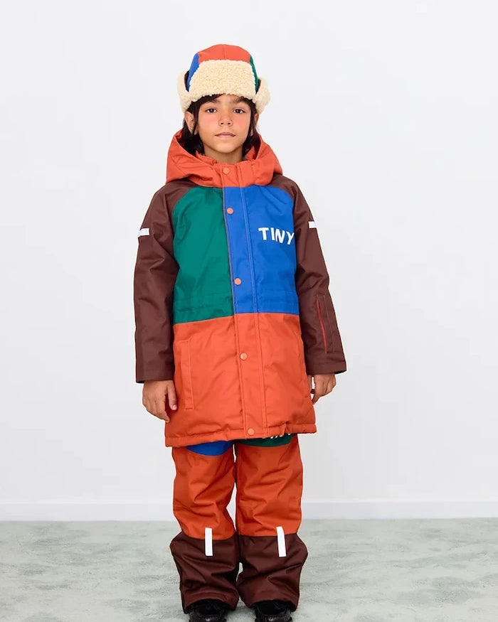 Детски ски панталон Tinycottons COLOR BLOCK SNOW PANT