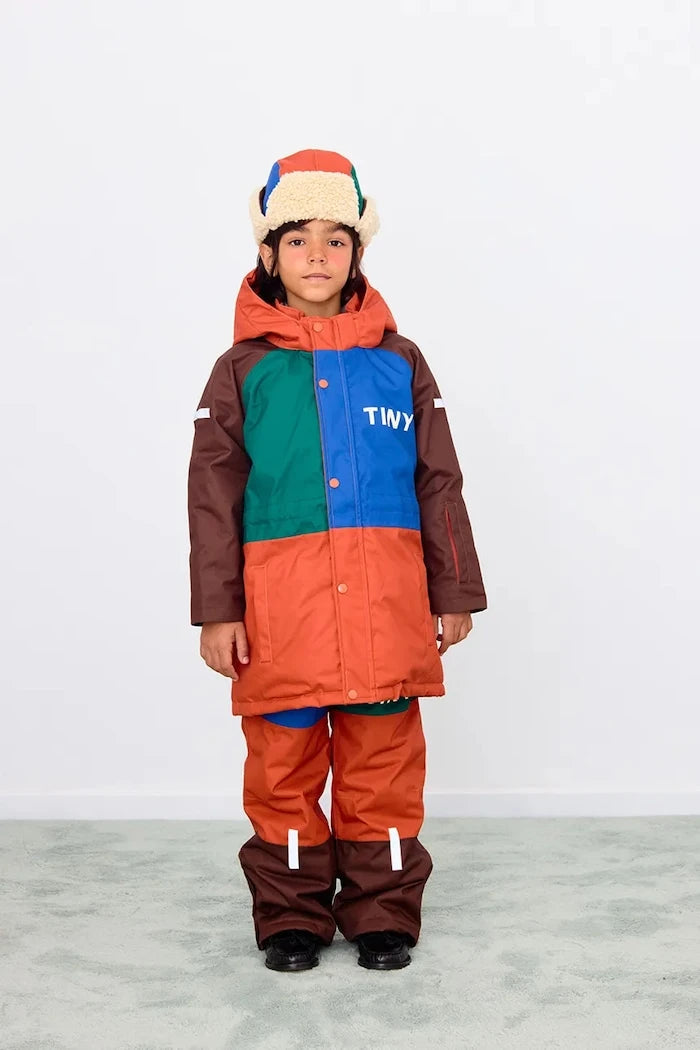 Детски ски панталон Tinycottons COLOR BLOCK SNOW PANT