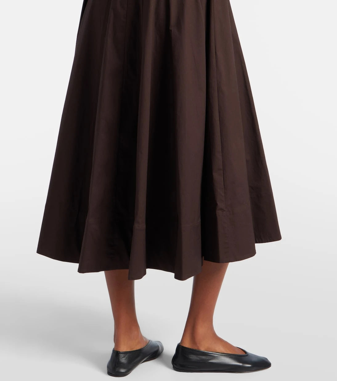 Staud - Pleated cotton midi dress