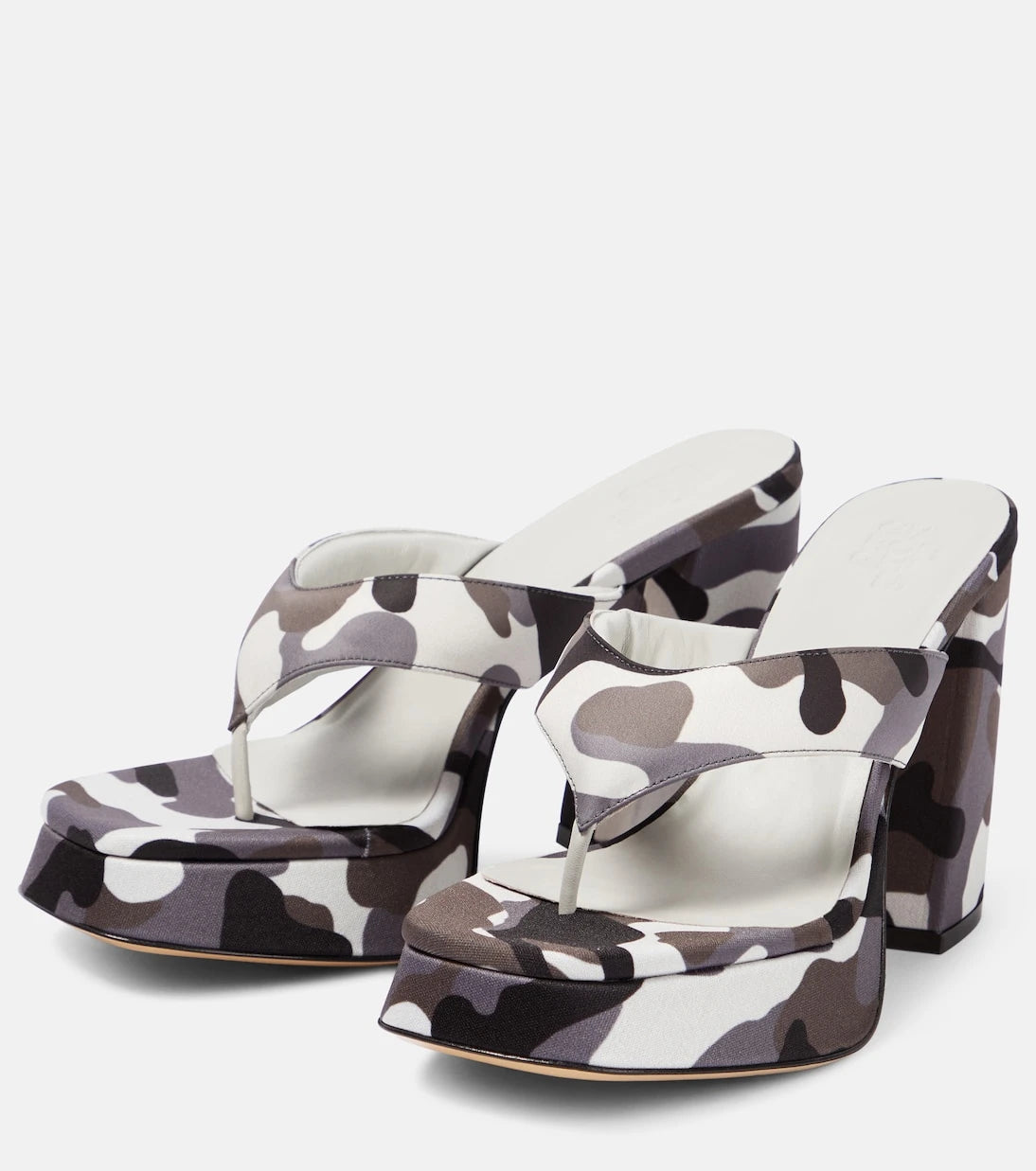 Gia Borghini - Gia 17 Uni camouflage platform thong sandals