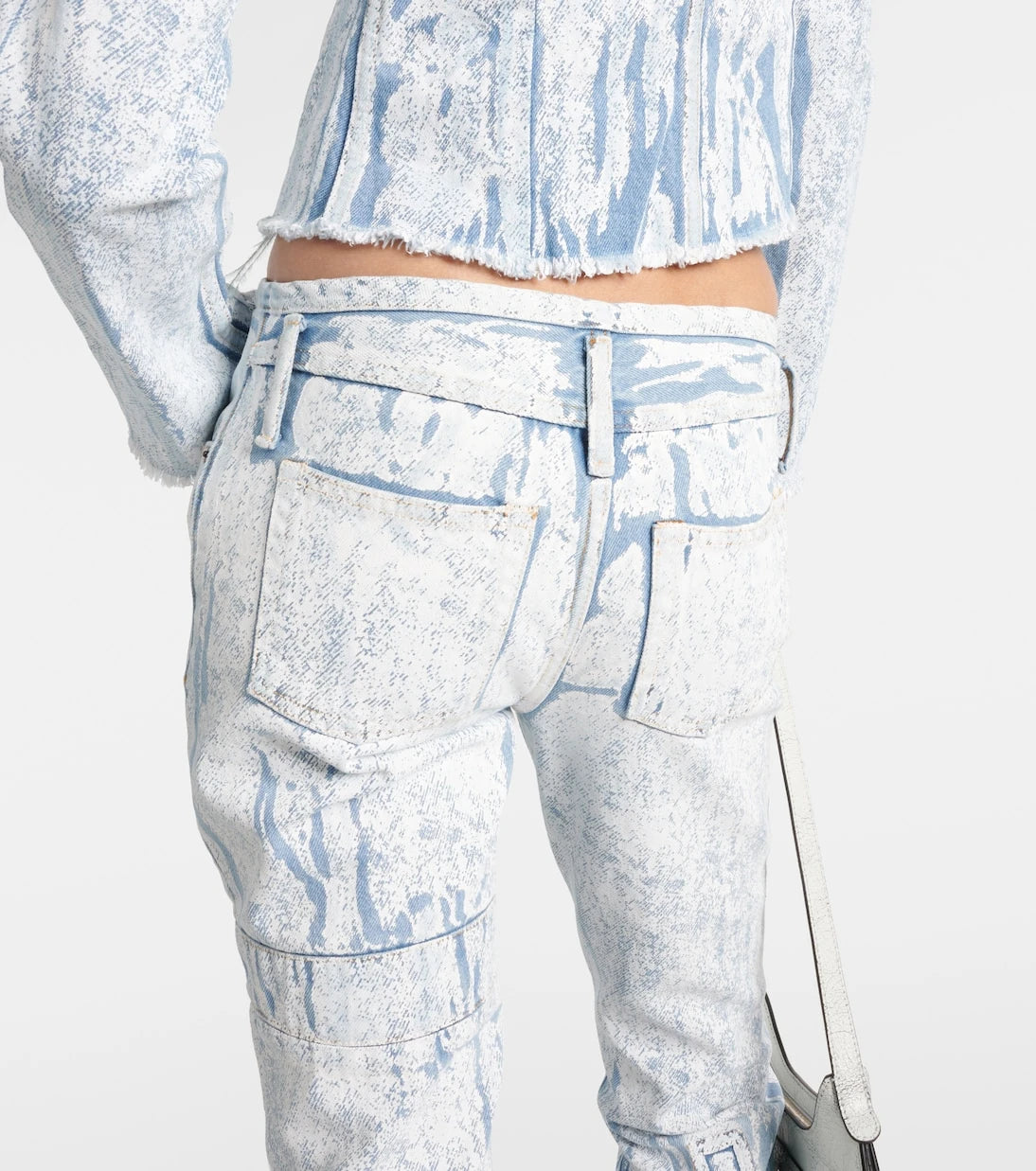Acne Studios - Printed low-rise slim jeans