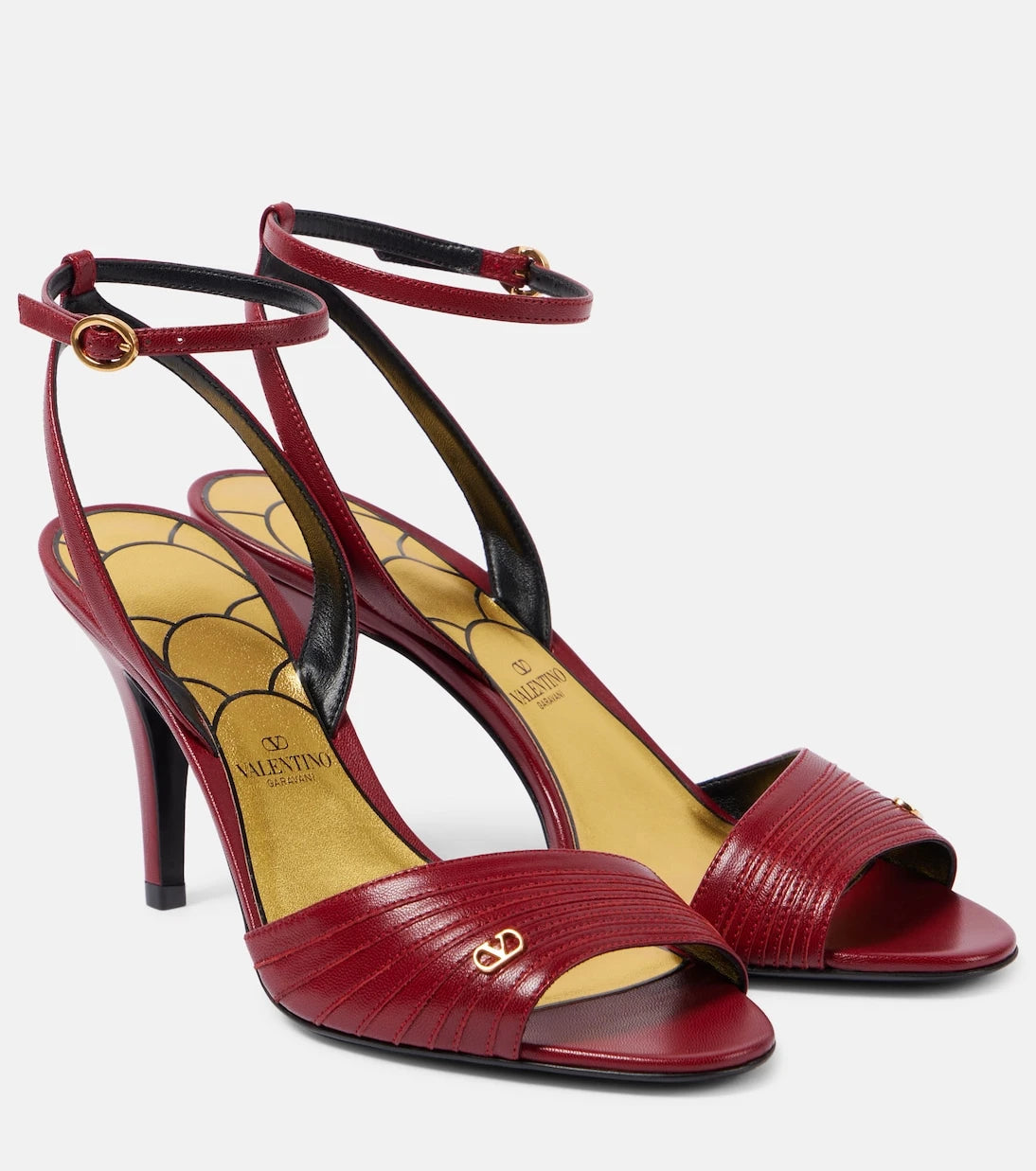 Valentino Garavani - Ladycrush 85 leather sandals